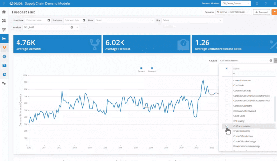 spch demand UI screenshot