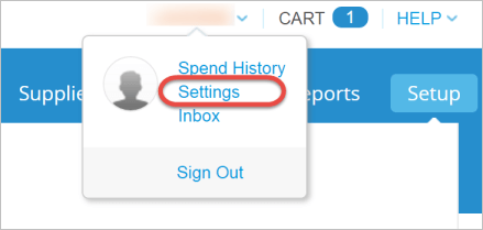Profile settings