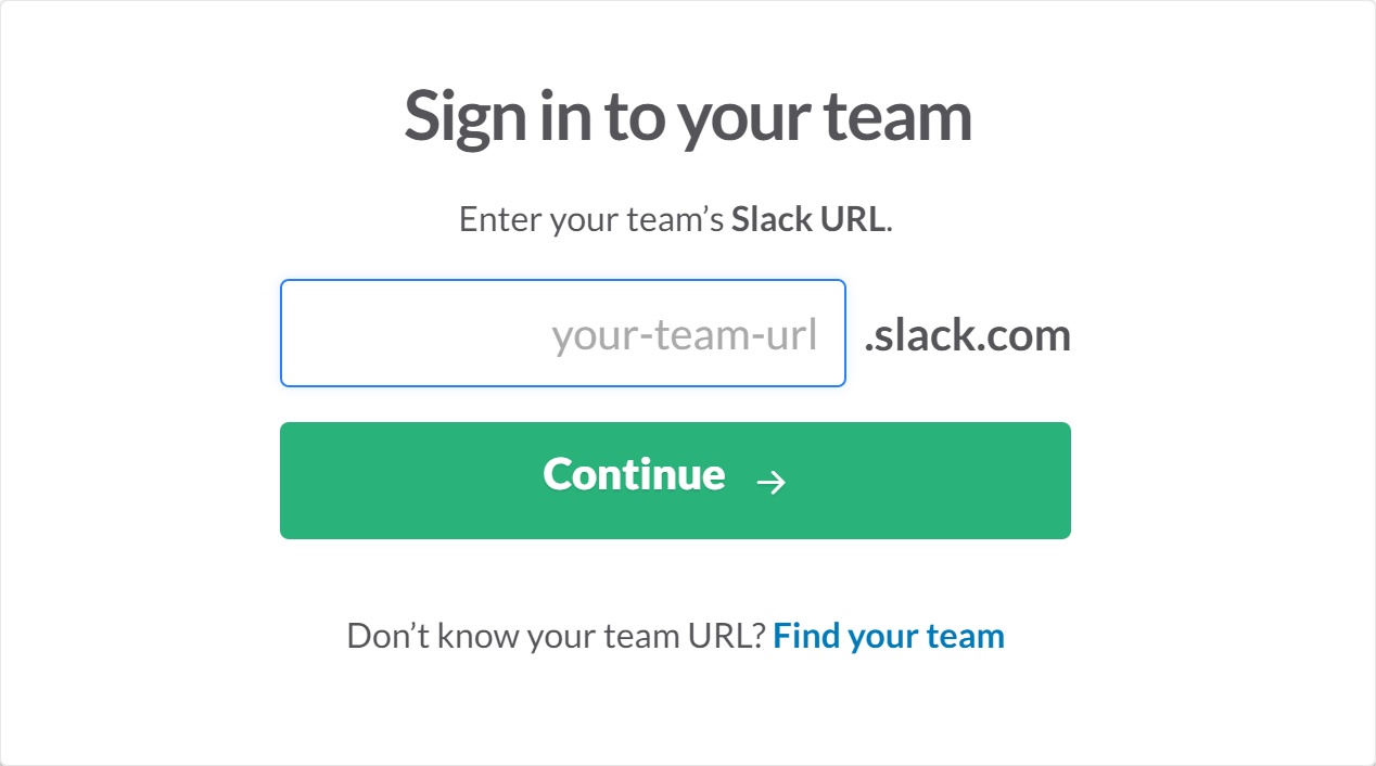 slack account