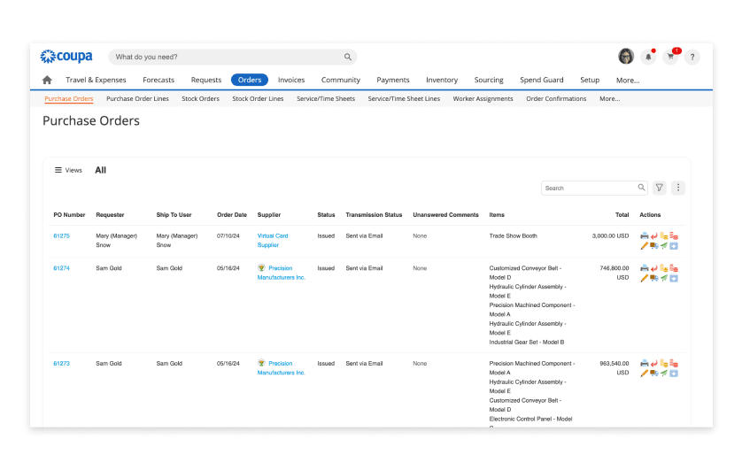 AwardWinning EProcurement Management Software Coupa