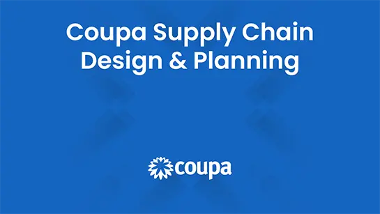 Supply chain design and planning